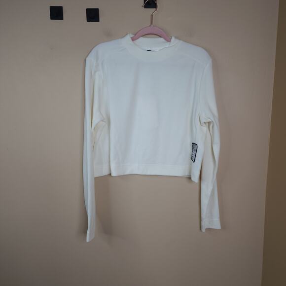 Rains Fleece W Sweatshirt in White Size M - Picture 1 of 8